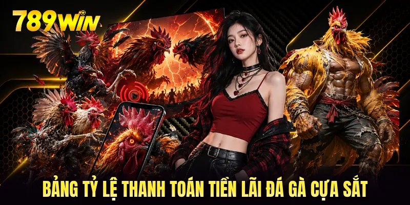 Bảng tỷ lệ thanh toán tiền lãi đá gà cựa sắt Bảng tỷ lệ thanh toán tiền lãi đá gà cựa sắt
