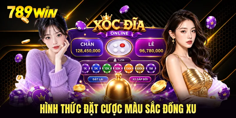 Hình thức đặt cược màu sắc đồng xu Hình thức đặt cược màu sắc đồng xu